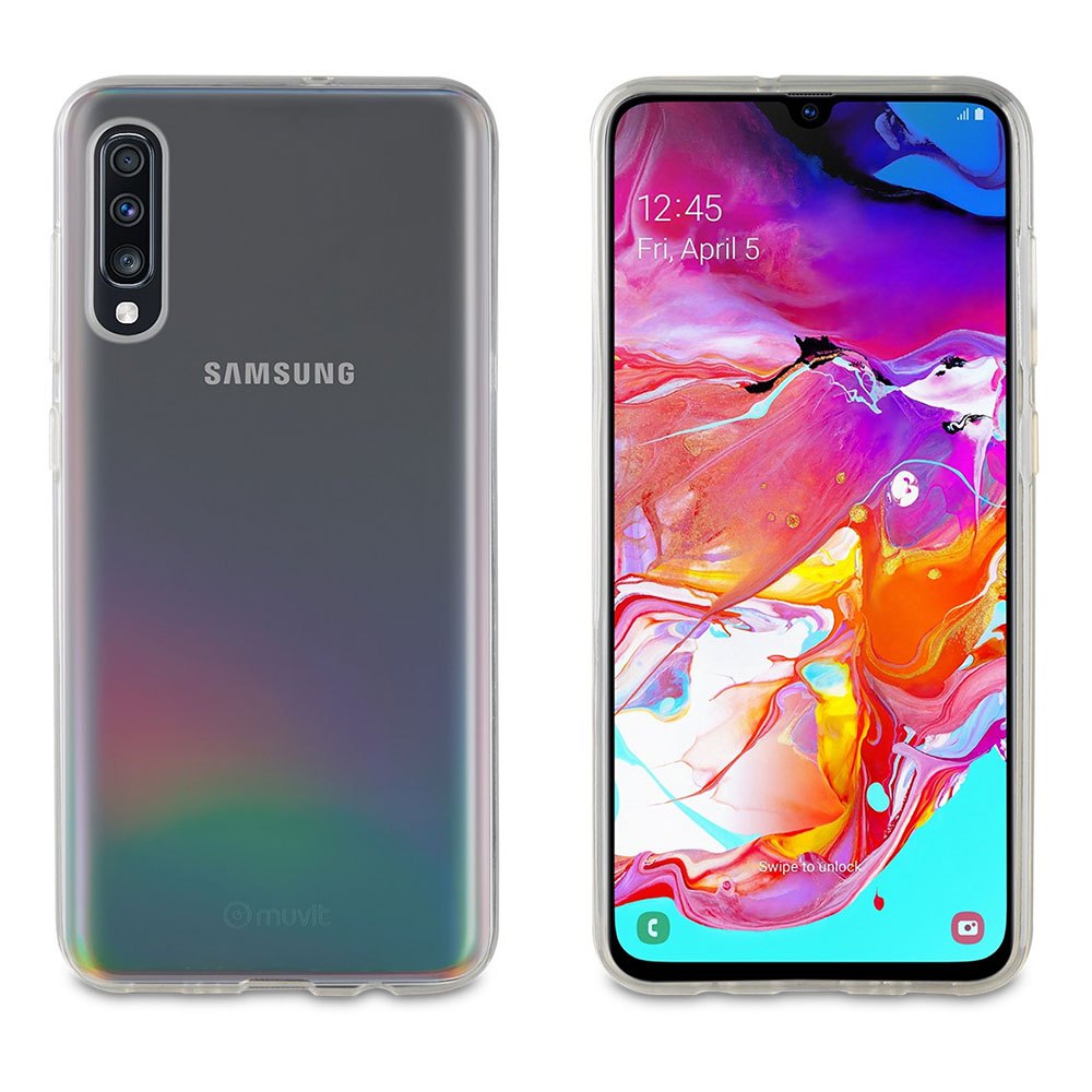 verpleegster een schuldeiser oog Muvit Cristal Soft Case Samsung Galaxy A70 And Tempered Glass Screen  Protector Pack クリア, Techinn