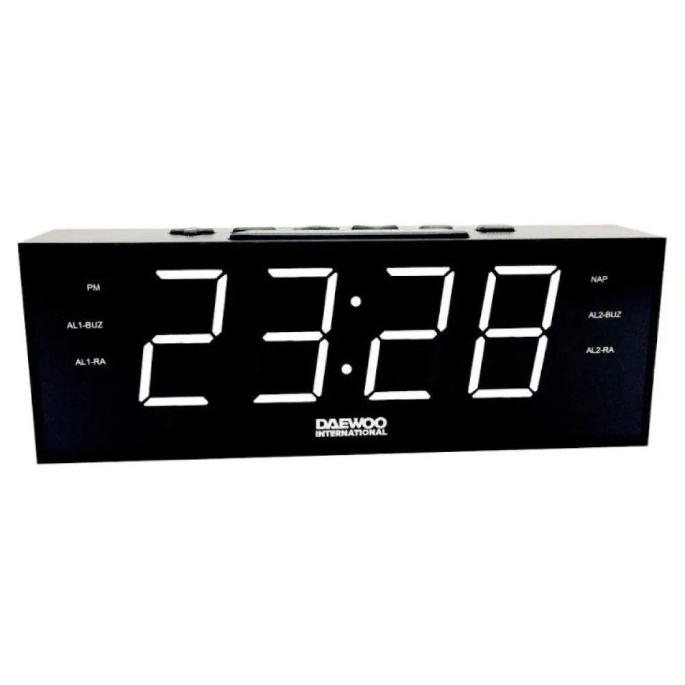 Daewoo DCR560 Alarm clock Black buy and offers on Techinn