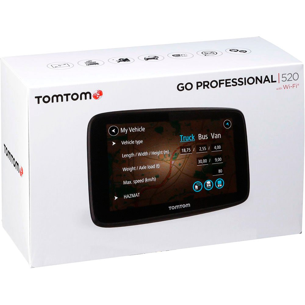 buiten gebruik limoen steenkool Tomtom Go 520 Professional GPS Navigator Black, Techinn