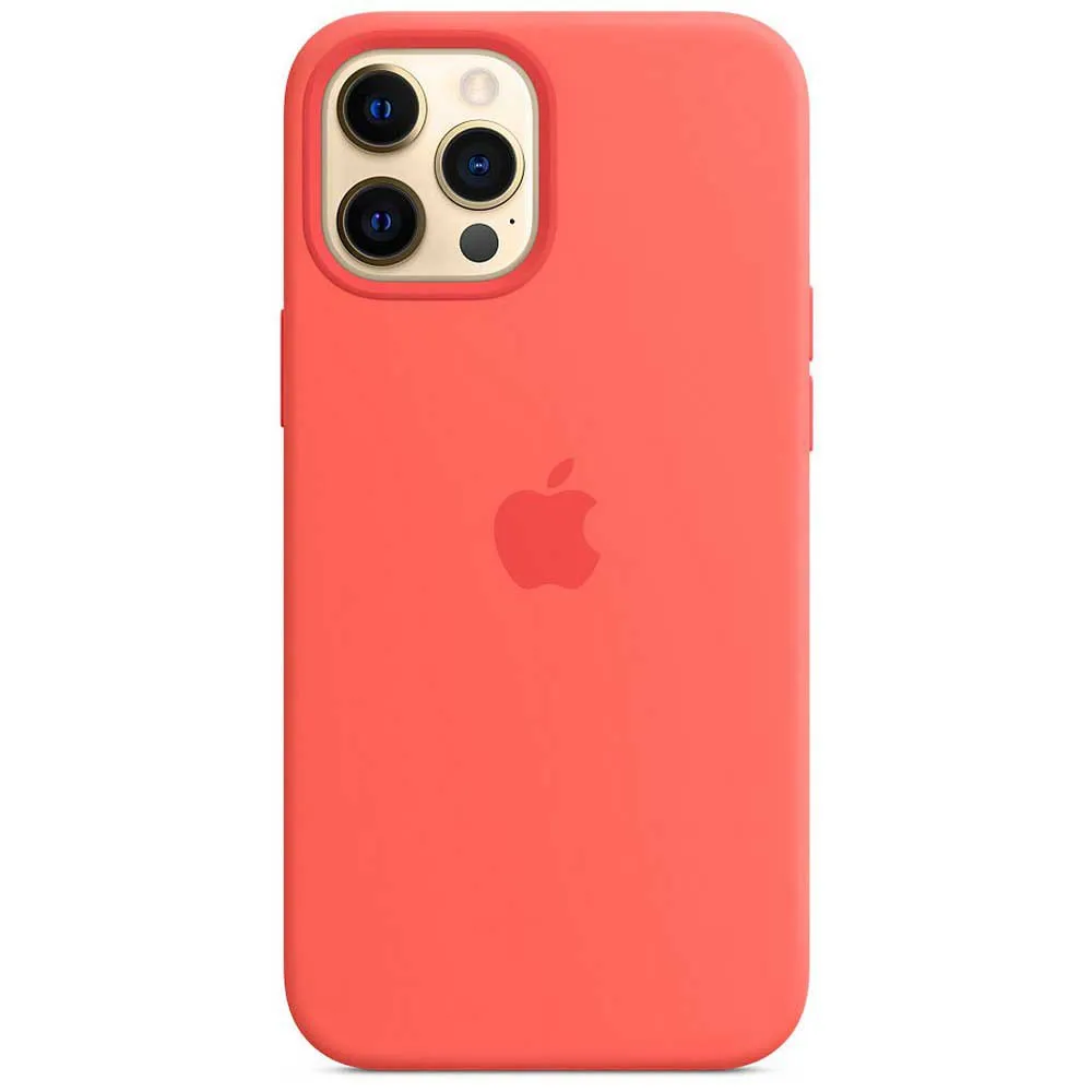 Apple iPhone 12 Pro Max Silicone Case With MagSafe Orange, Techinn