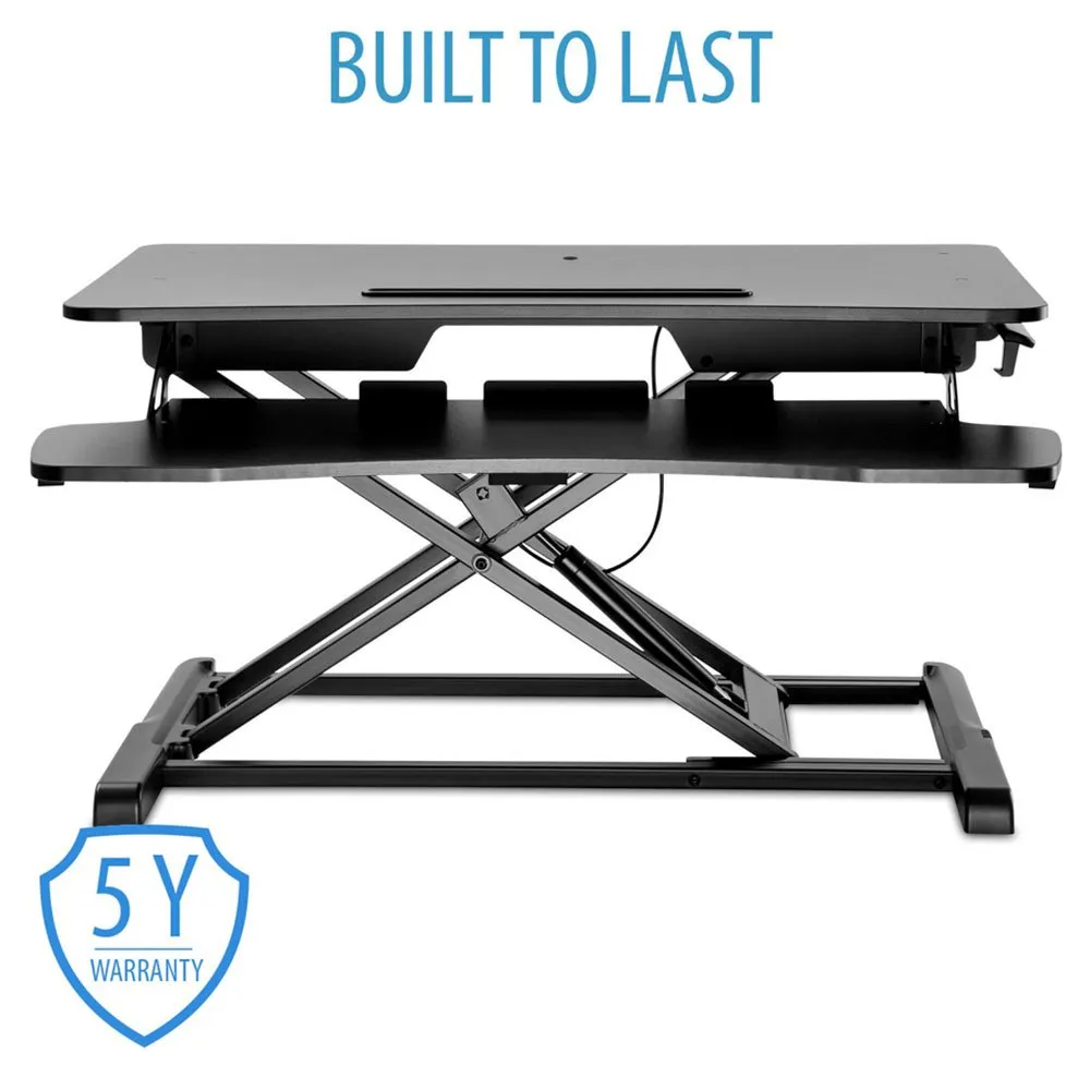 V7 Adjustable SitStand Essential Workstation Black, Techinn