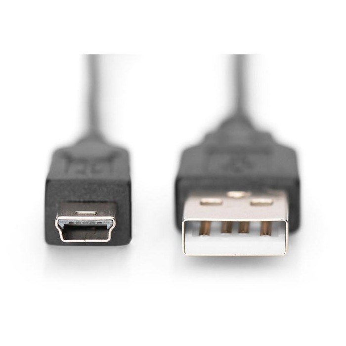 Black Digitus 1.8m USB 2.0 A Male Mini B Male Connection Cable Length 