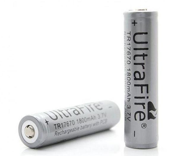 Aquas Перезаряжаемая литиевая батарея 17670 1800mAh