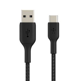 Belkin Boost Charge USB-A-auf-USB-C-Kabel Geflochten 1 M