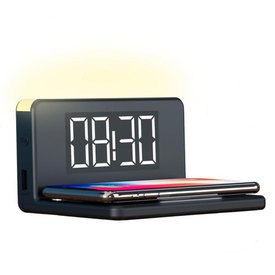 KSIX Fast Charge Wireless Alarm Clock Charger Alarm clock