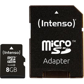 Intenso Micro SDHC 8GB Class 10 Geheugenkaart