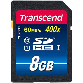 Transcend Scheda Memoria SDHC 8GB Class 10 UHS-I 400x Premium