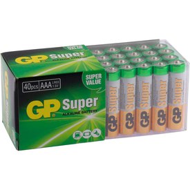 Gp batteries Alkaliska AAA Mikrobatterier Super