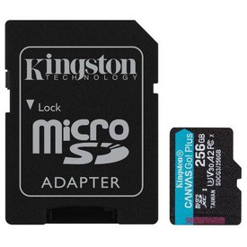 Kingston Micro SDXC Canvas Go Plus 170R 256GB+adapter Minne Kort