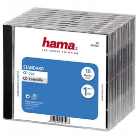 Hama CD-DVD-Bluray CD Jewel Case 44746 10 Units