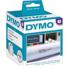 Dymo Large Address Labels 99012 89x36 Mm 260 Unités Étiqueter