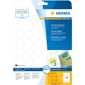Herma Pegatina Round Labels 30 mm 25 Sheets 1200 Unidades