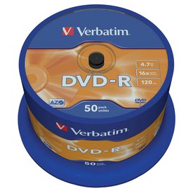 Verbatim DVD-R 4.7GB 16x Velocidad 50 Unidades