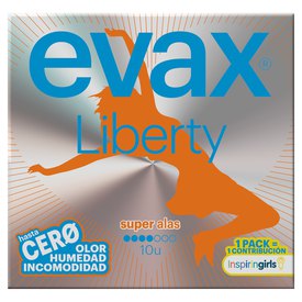 Evax Compresas Liberty Super Alas 10 Unidades