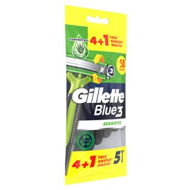 Gillette Blue 3 Sensitive 4+1 Unidades