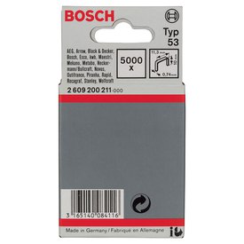 Bosch Taper Agrafes 5311.4x0.74x10 mm 5000 Unités