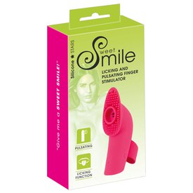 Sweet smile Licking And Pulsating Finger Stimulator-Vibrator