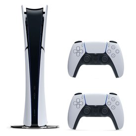 Playstation PS5 Slim Digital + 2 Dualsense-Controller-Konsole