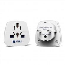 Travel blue World To Europe With Earthed Adapter