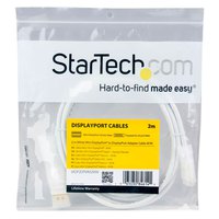 startech-2m-white-mini-dp-to-dp-1.2-cable