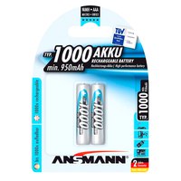 Ansmann 1x2 NiMH Μπαταρίες Επαναφορτιζόμενες 1000 Μικρο