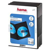 hama-slim-dvd-double-jewel-case-pack-10-units-cd-dvd-bluray
