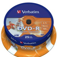 verbatim-imprimable-dvd-r-4.7gb-16x-la-vitesse-25-unites