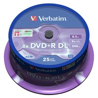 verbatim-couche-double-25-dvd-r-8x