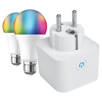 muvit-io-smart-pack:-smart-plug---2-2700-6500k-e27-a60-10w-2700-6500k-e27-a60-10w-glodlampor