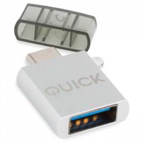 Quick media electronic QMACUSB USB-C Naar USB-A-adapter