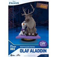 Beast kingdom Presenterar Olaf Aladdin Figur Minidstage Disney Olaf