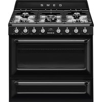 smeg-victoria-tr90bl2-90cm-natural-gas-kitchen-stove-5-burner-with-oven