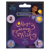 Pyramid Wish Magic In Every Wish 7.5 cm And 3 cm Sticker Pack