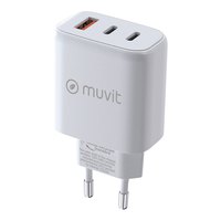 Muvit for change QC 3.0 18W + PD 65W + PD20W USB-A-en USB-C-wandoplader