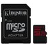 Kingston Tarjeta Memoria Canvas React Micro SD Class 10 32GB+Adaptador SD