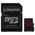 Kingston Tarjeta Memoria Canvas React Micro SD Class 10 512GB+Adaptador SD