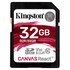 Kingston Tarjeta Memoria Canvas React SD Class 10 32GB