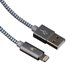 Bluestork Braided Cable Lightning With Led To USB 1.2m USB Cable