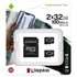 Kingston 32GB Canvas Select Plus Micro SD Multi 2 μονάδες Μνήμη Κάρτα