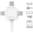 Powercube Allocacoc USB To Micro-USB Type B/Lightning/USB-C 1.5 m USB Cable