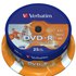 Verbatim 印刷可能 DVD-R 4.7GB 16倍 スピード 25 単位