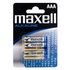 Maxell LR03 AAA 950mAh 1.5V Bateria 4 Jednostki