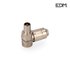 Edm E50040 Packed Metal Angled Plug 9.5 mm