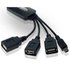 Conceptronic MOYEU CFLEXHUB USB+Micro USB 3 Puertos